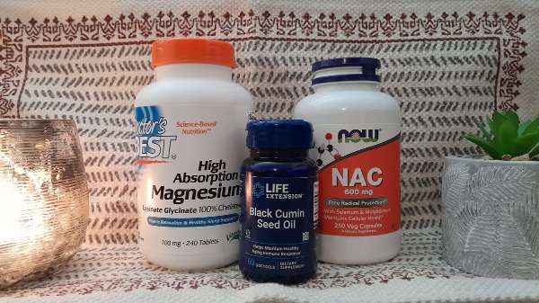 Some of my essential supplements: Magnesium, Black Seed Oil, and NAC Some of my essential supplements: Magnesium, Black Seed Oil, and NAC