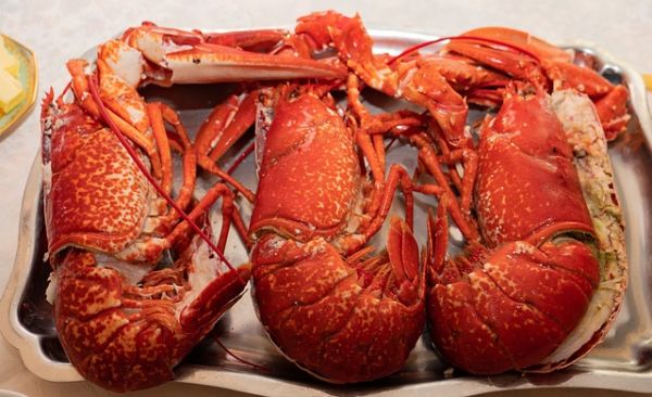 Astaxanthin is what gives lobsters their distinct red color, although most of it is only released when they are cooked. Astaxanthin is what gives lobsters their distinct red color, although most of it is only released when they are cooked.